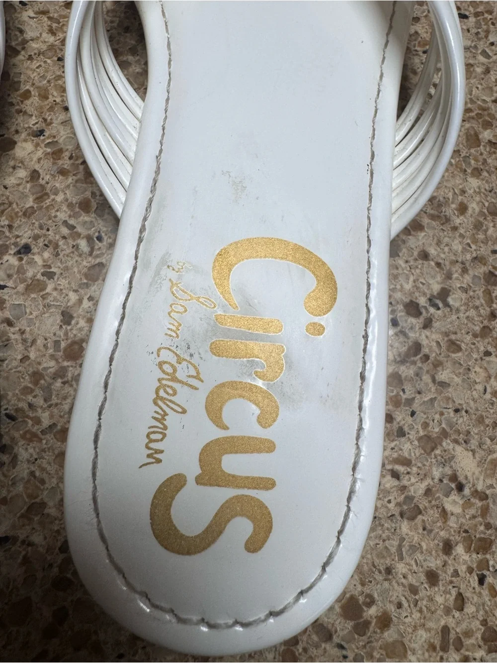 Circus by Sam Edelman White Braided Thong Sandals